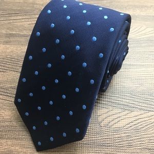 ✨Men’s Charles Tyrwhitt Navy & Polka Dots Tie